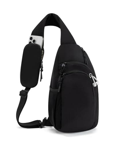 GreenTaya Cross Body Bag Women Shoulder Sling Bag Men with Anti-theft RFID Blocking Pocket Travel Crossbody Bag with Phone Pocket and Water Bottle Pocket, Black