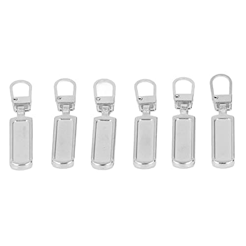 Multi-Purpose Zipper Replacement Kit, 6-Pack Colored Silver Zippers for Clothing Repair, Luggage Fix, Backpacks and Bags for Travelers, Outdoor Enthusiasts, Daily Use