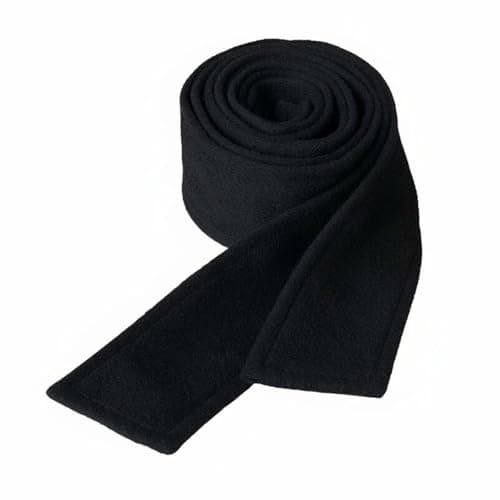 Nishiyuenyi Women Wool Coat Belt Premium Soft Cashmere Waist Sash Double Layered Replacement Winter Accessory Tailored Tie Suitable for Women Work Meetings Travel, Black Wool 5cm, 180cm