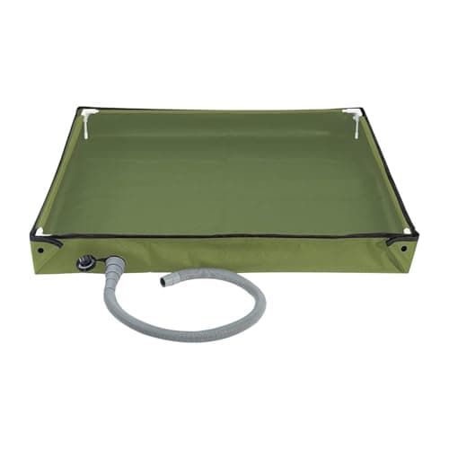 Tktouci Camping Shower Floor Foldable Portable Basin