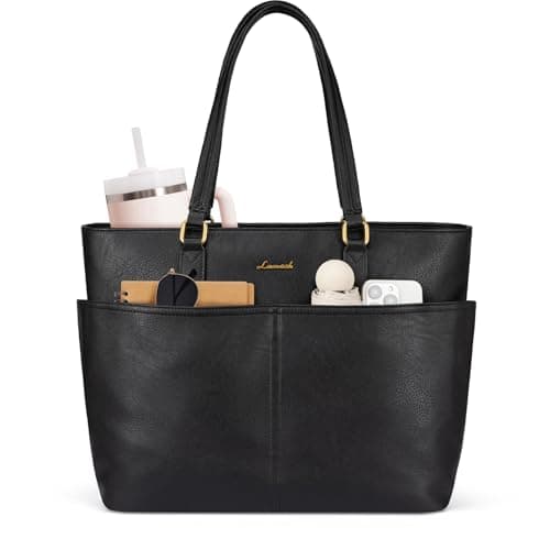 LOVEVOOK Laptop Handbags for Women, 15.6" Large Tote Bags, Ladies Work Bag