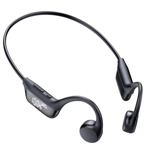 Bone Conduction Headphones,Bluetooth6.0 OpenEar Sport Earphones,Space Black
