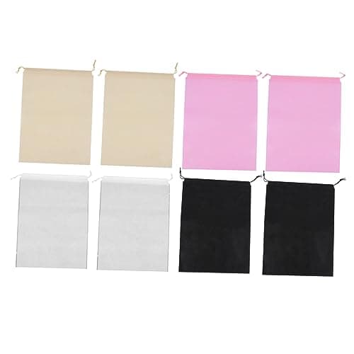 Healeved 8 Pack Non-Woven Drawstring Shoe Bags, Breathable Portable Storage Pouches for Sandals and Sneakers, Travel Shoe Storage Bags
