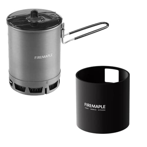 Fire-Maple G3 Camping Pot + Black Neoprene Sleeve Heat Exchanger Cover