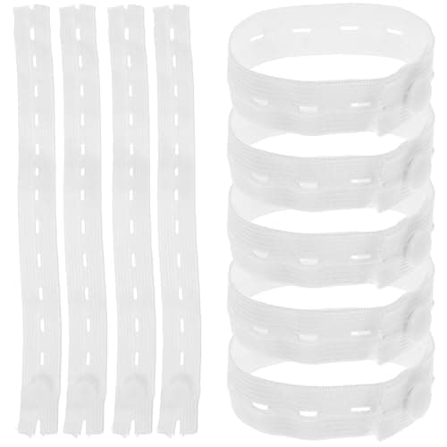 IWOWHERO 20Pcs Adjustable Clothes Storage Elastic Straps with Buttons for Travel Home Organization Wrapping Straps for Neat Suitcase Packing Closet Space Saving