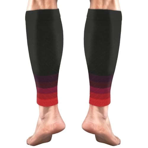ACWOO Calf Support Compression Sleeves for Women Men, 1 Pair 15-21mmHg Class 1 Shin Splints Brace Support for Torn Muscle Pain Relief, Cramps, Sprains, Footless Leg Socks for Running Sports Flight