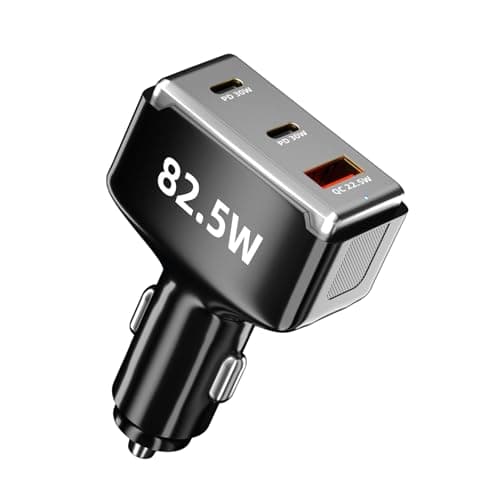 Usb Car Charger Multi-Port 82.5W Type C High Speed Charging Power Adapter
