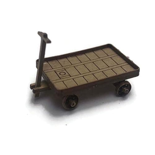 Scale Model Scenery LX480-OO GWR Luggage Trolley (Pack of 3) For OO Scale Model Railway Layouts & 1:76 Diecast Dioramas