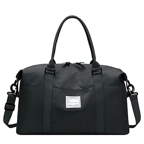 Hayayu Weekend Bag for Women Overnight Bags Travel Duffel Carry on Luggage Holdalls for Women Sports Bag Gym Bag Weekender Handbag, 55x27x18cm