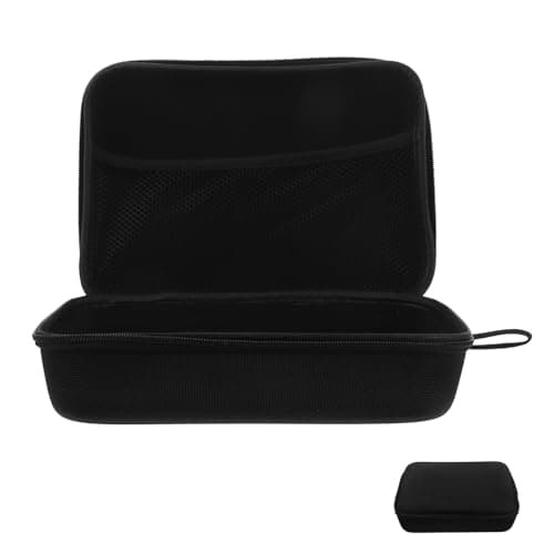 Mipcase Water Resistant Eva Storage Case for Digital Accessories and Data Cables, Shockproof and Multifunctional Storage Pouch with Zipper, Portable Travel Organizer for Headphones and USB Black