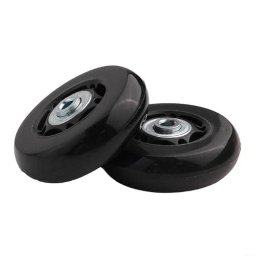 Rubber Suitcase Rollers Repair Kit with Double Bearings(64mm*18mm)