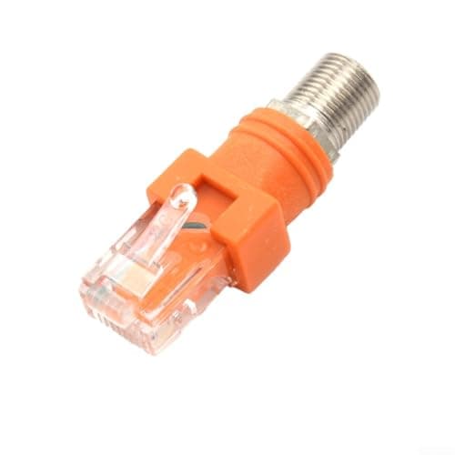 YobiLife Female to Male Converter Adapter Coaxial Coupler Adapter Coaxial Straight Connector F-RJ45 Pluggable Wire Connector for Electrical Line Finder