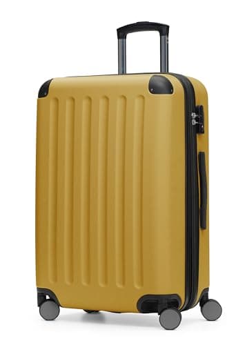 Hauptstadtkoffer Spree – Medium Hardshell Suitcase, TSA Lock, 4 Wheels, Trolley Luggage, Rolling Suitcase, Travel Case with Expandable Capacity, 65 cm, 74 Liters, Autumn Gold