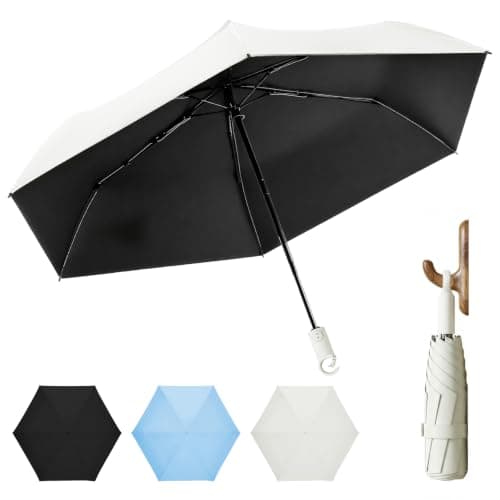 Moorrlii UV Umbrella for Sun Protection SPF 50+, Compact Windproof Umbrella