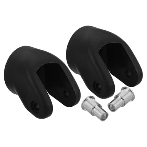 2pcs Luggage Wheel Frame Replacement Black Plastic for Suitcase Repair