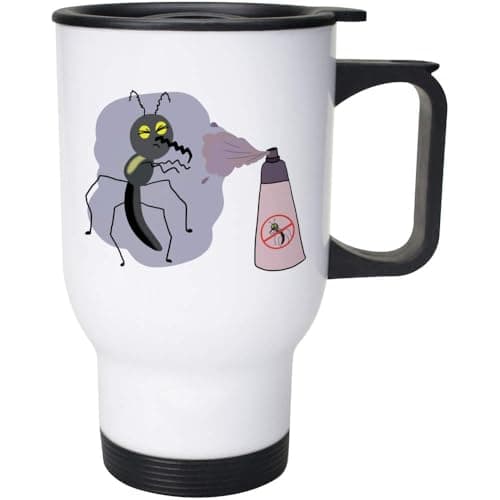 Azeeda 'Bug with Spray' Travel Mug - 400ml (14oz) (MG00088073)