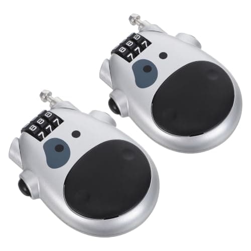 2pcs Snowboard Steel Cable Combination Lock with Retractable Wire