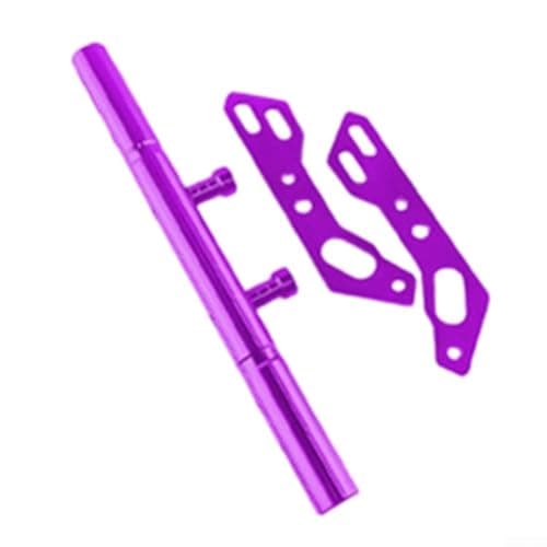 Motorcycle Handlebar Clamp Mount 22-38mm Aluminum Alloy Ball Head for Camera Phone GPS - Bike Bar Adapter(purple)