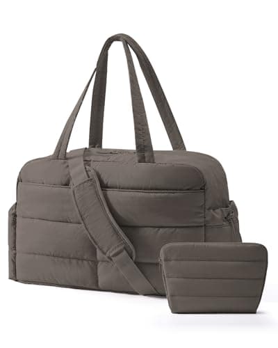 BAGSMART 31L Travel Gym Duffle & Wet Pocket, Weekend Overnight Carry on Bag