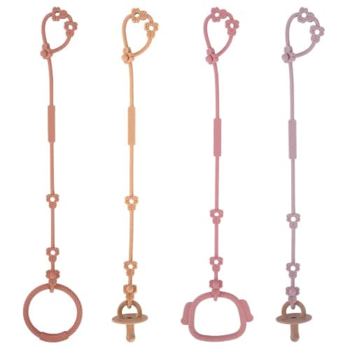 Dummy Clip, Adjustable Silicone Toy Straps for Baby, Pacifier Holder