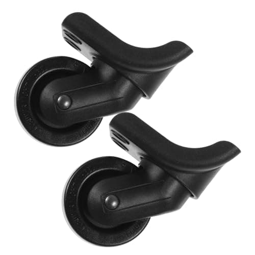 LIFKOME Luggage Replacement Wheels for Suitcases, Plastic, Easy to Install, Sturdy Travel Use, Black Suitcase Wheels Repair Kit