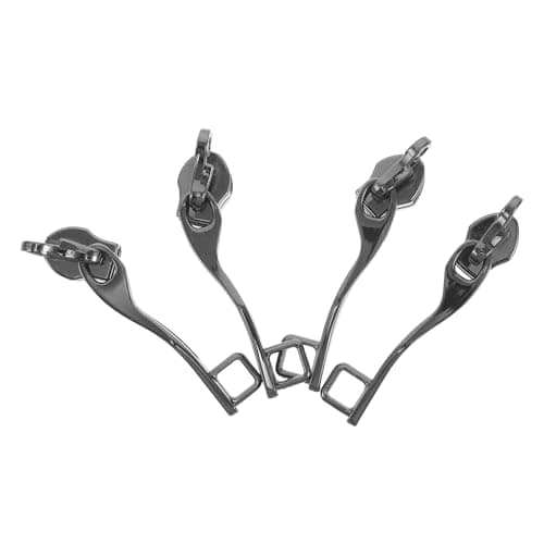 4pcs Zinc Alloy Luggage Zipper Pull Replacement Double Layer