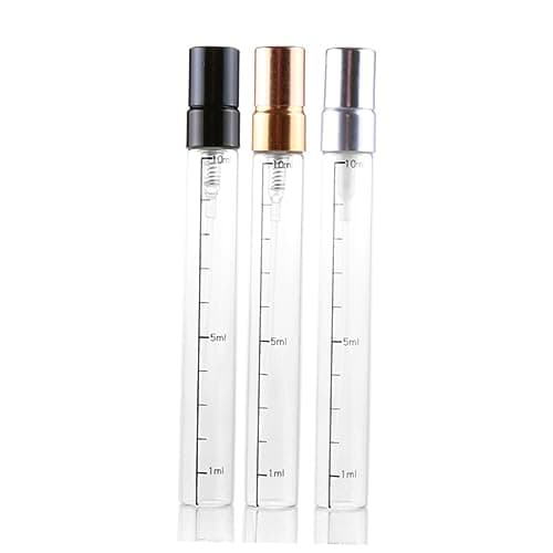 LOORGVEL 6 Pack 10ml Glass Spray Bottle with Scale for Perfume
