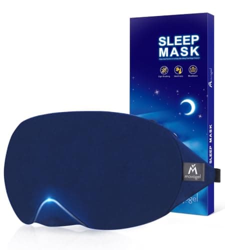 Mavogel Cotton Sleep Mask with Updated Bending Nose Design, 100% Handmade