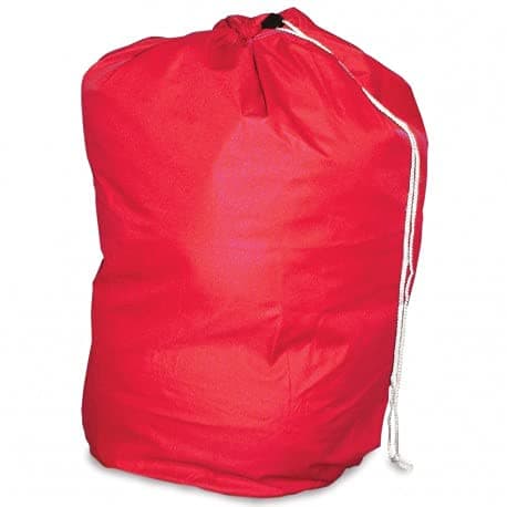 CarebyMail Healthcare X-Large Heavy Duty Laundry Bag with Drawstring | Commercial Style Laundry Bag | Washable and Reusable (Red)