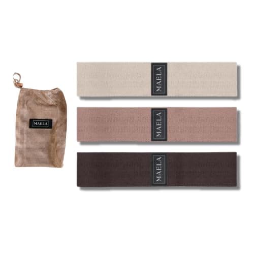 Maela Resistance Bands Set – 3 Fabric Non-Slip Exercise Bands