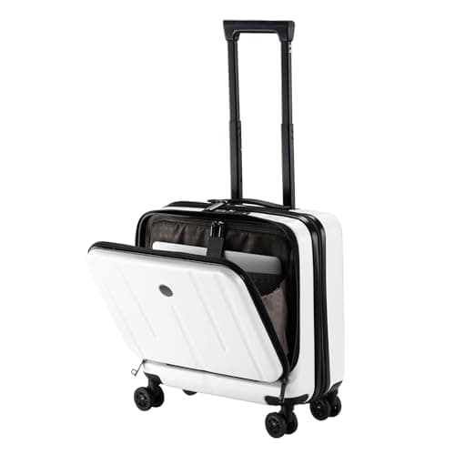 Kaleenie 16" Carry On Briefcase Luggage with 2 Laptop Compartments