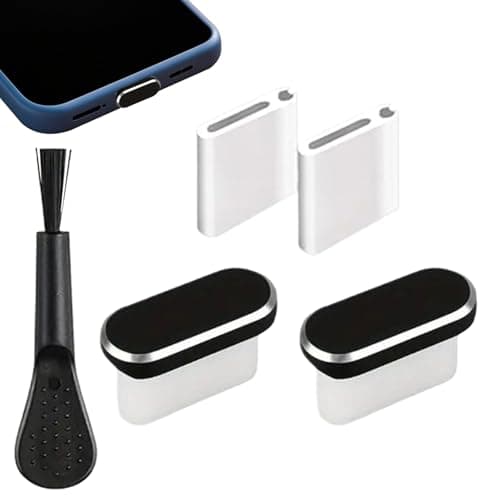 USB C Charging Port Cover - 2 Pack Silicone Dust Plugs with Cleaning Tool | Waterproof Dust Plug for Smartphone, Tablet, Laptop, Home Use, Gym, Travel, The