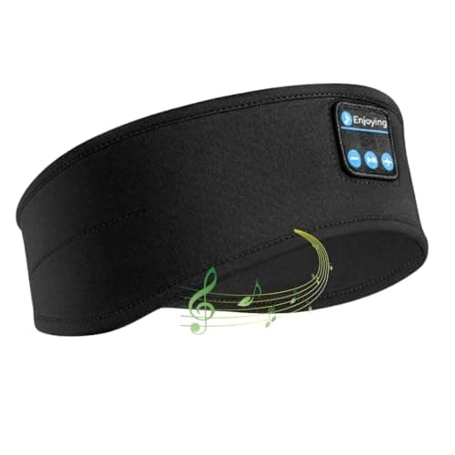 ePalZoneXP Sleeping Headphone, Overhead Headband, Eye Mask Headphones, 2026 Bluetooth 5.4 Wireless, Stereo Earphone, Music Headband for Side Sleepers Sports Headphone Outdoor UK (Black)