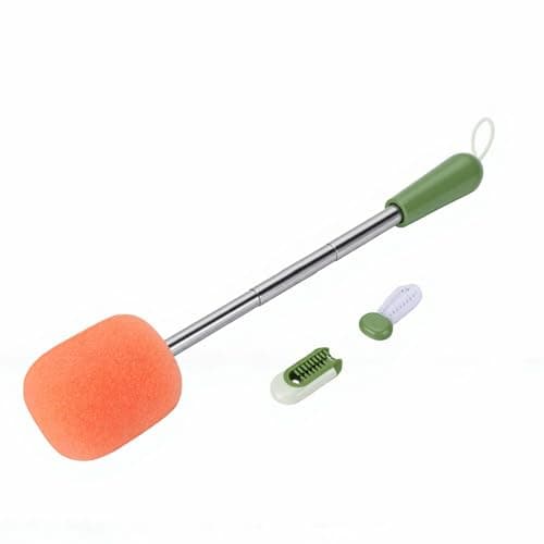 OVAQUIXI Travel Bottle Brush with Extendable Design