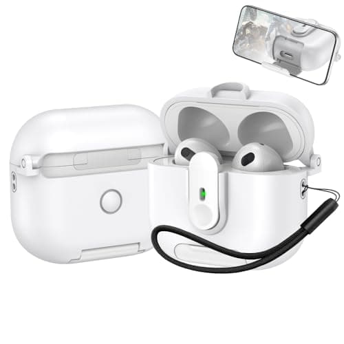 2-in-1 Earphones Case for Apple AirPods (3rd Generation),White