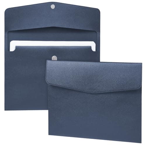 OFFCUP Leather Envelope Documents, 2pcs A4 File Folder, PU Document Bag