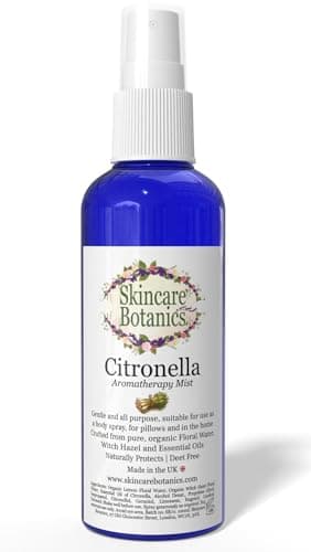 Skincare Botanics Citronella Spray | Natural Room, Pillow & Body Mist | Bug & Insect Repellent | Deet Free | 100ml