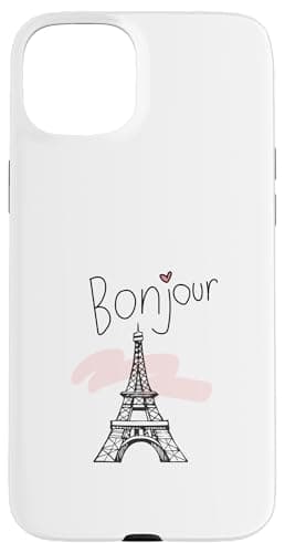 Bonjour Paris Travel Study Abroad Case for iPhone 15 Plus
