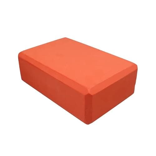 Yoga Block Set Of 2 ,Gym Bricks High Density EVA Foam-Comfortable Fitness Yoga Blocks, 23 X 15 X 7.5cm,120g,Anti-Slip, Lightweight And Travel Friendly Pilates Practice ( Color : Orange , Size : 2pcs )