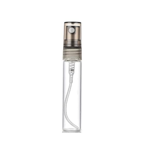 50PCS Mini Spray Bottle Clear Plastic Spray Bottle Empty Fine Mist Refillable Mini Perfume Bottle Small Empty Sample Containers Bottle for Cleaning Travel Essential Oils Perfume (3ML,Grey)