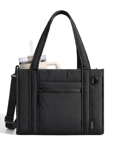 bagsmart Tote Bag for Women, 14/15.6 Inch Laptop Work Handbag with Zip