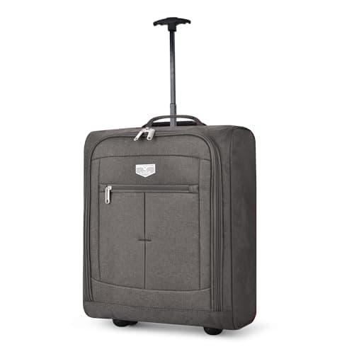LUGG Soft Cabin Bag for EasyJet Overhead Locker - Durable Lightweight Travel Bag - 56 x 45 x 25cm - Spacious Main Compartment, Stylish Design, Easy Carry for Weekend & Business Trips- Charcoal
