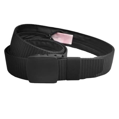 Travel Money Belt for Hidden Men,Hidden Money Pouch, Secret Compartment Money Hideaway,Anti-Theft Security Waist Wallet,for Secure Travel,Everyday Use,Outdoor Working,Gift for Fathers Men Boyfriend