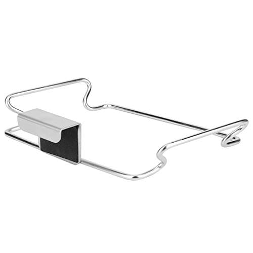 Rengue Stainless Steel Trash Bag Holder Hanging Rack Bracket for Kitchen Door Back Garbage Bag Organizer with Durable 430 Stainless Steel Space Saver