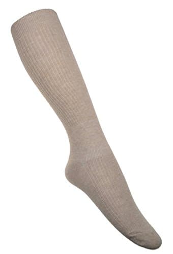 WB SOCKS Cotton Anti-Dvt Flight Socks Sand Uk Shoe Size 3-6