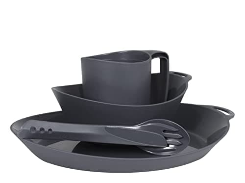 Lifeventure Ellipse Reusable 4-Piece Camping Tableware & Cutlery Set