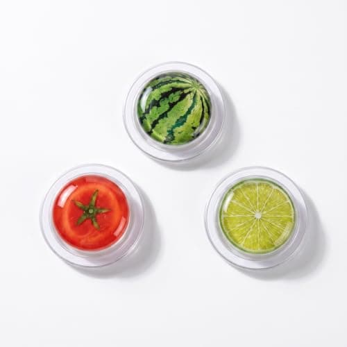 3-Pack Fruit Phone Grip Collapsible Kickstand