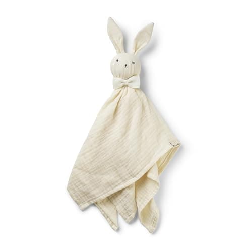 Elodie Details cozy Baby Comforter Cuddle Blanket Blinkie, essentials for Infant Babies and Toddlers, Newborn Gifts for Birthday Baby Shower in 100% Oeko-Tex Extra Soft Organic Cotton - Vanilla White