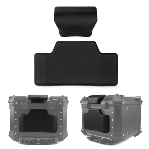 PSLER Motorcycle Top Box Back Support Cushion, Bike Back Box Luggage Case Universal Backrest(45L Suitcase)