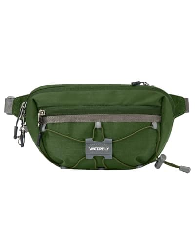 Waterfly Bum Bag Fanny Pack Waist Packs with RFID Blocking Army Green